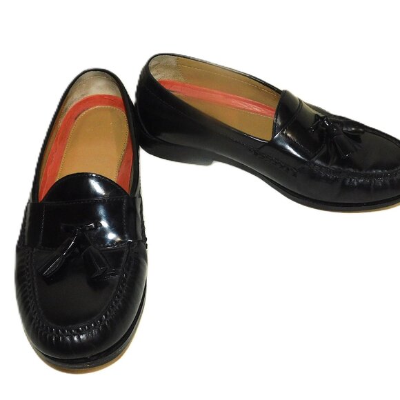 Cole Haan Leather Slip On Tassel Loafers Men\'s Size 8 1/2W main image 9